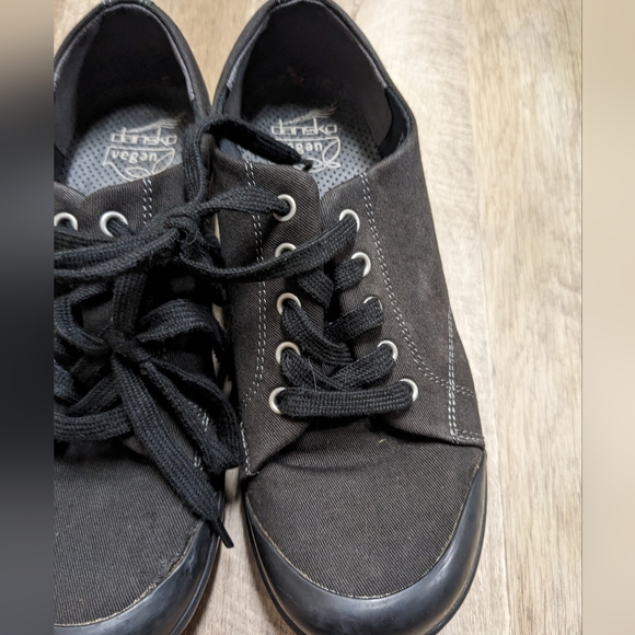 Dansko Black Vegan Leather Heeled Shoes Size 38 - Picture 8 of 11